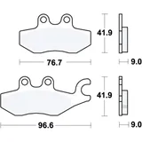 Bremsklotz Sinter Scooter TRW Alternative: 7323132 passend für: Piaggio MP3, Beverly, Medley