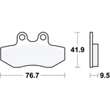Brake pads std TRW lucas alternative: 7321946 for: Yamaha XC, YN, MBK XC