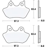 SINTERED REAR BRAKE PADS TRW