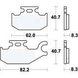Bremsklotz Sinter SI TRW Alternative: 7322134 passend für: Suzuki LT - A, LT - F