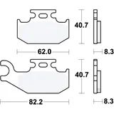 Bremsklotz Sinter SI TRW Alternative: 7322159 passend für: Suzuki LT - A, LT - F