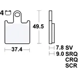 Bremsklotz Carbon CRQ TRW passend für: Kawasaki Z, ZX - 6R, ZZR