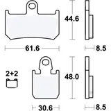 Sintered Brake Pads SCR for Racing