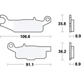 Brake pad sinter si TRW altn 7321268 for: Yamaha YFM