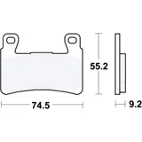Bremsklotz Sinter vorne TRW Alternative: 7329741 passend für: Honda CBR, CB, VTR