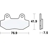 Bremsklotz Standard TRW Alternative: 7320513 passend für: Hyosung GT, GV, XRX