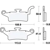 Bremsklotz Standard TRW Alternative: 7370030 passend für: Yamaha HW, YW