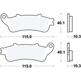 Bremsklotz Sinter hinten TRW Alternative: 7323330 passend für: Honda GL