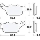 Bremsklotz Sinter hinten TRW Alternative: 7323223 passend für: Honda NC, CB, CBR