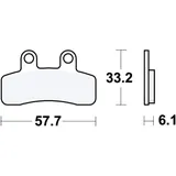 Brake pads std TRW altn 7370083 for: Kreidler Galactica 2. 0, Jigger, Hiker 2. 0