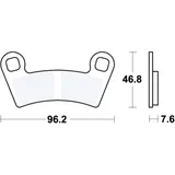 Brake pad sinter si TRW altn 7321276 for: Polaris General, Outlaw