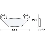 Bremsklotz Sinter SI TRW Alternative: 7370034 passend für: Polaris Sportsman, Scrambler