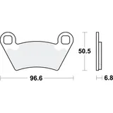 Brake pads Sinter SI TRW MCB857SI