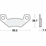 Brake pad sinter si trw MCB860SI