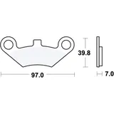 Bremsklotz Sinter SI TRW passend für: CFMOTO CForce, CF, Everest