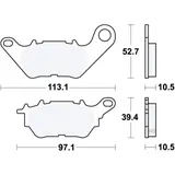BRAKE PAD STANDARD TRW for Motorcycles