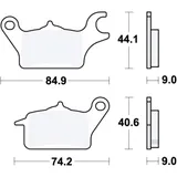 Brake pads std TRW for: Yamaha MW, MWS