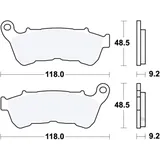 Sintered Front Brake Pads TRW Alternative: 7370106 for: Yamaha