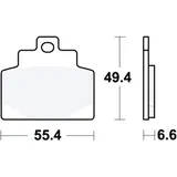 Brake pads sintered scooter TRW alternative: 7370214 for: Piaggio MP3