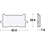 Brake pads sintered front sv TRW alternative: 7370182 for: Honda CRF, CB, CBR