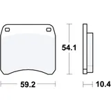 Bremsklotz Standard TRW Alternative: 7328388 passend für: Triumph T (140, 150, 160), TR7, TR65