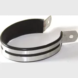 Rohrschelle Montageschelle IXIL Auspuffschelle Edelstahl, poliert, oval