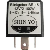 Blinkgeber SHIN YO Blinkrelais SY-02, 3polig, 12 VDC, 1-100 Watt