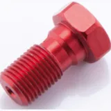 LSL Aluminium hollow bolt M10x1.00, red
