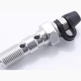LSL Alu-Doppelhohlschraube M10x1.00, silber, mit Entlüfternippel
