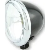 SHIN YO SHIN YO 4 1/2 inch headlight Bates style, black, chrome ring