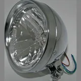 Lampe Licht SHIN YO 6 1/2 Zoll Cruiser-Chromscheinwerfer mit Schirm 223-051