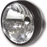 Lampe SHIN YO Scheinwerfer, 6 1/2 Zoll Metallgehäuse schwarz seidenmatt, mit Standlicht Lampe SHIN YO Scheinwerfer, 6 1/2 Zoll Metallgehäuse schwarz seidenmatt, mit Standlicht