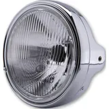 Lampe Licht SHIN YO 7 Zoll LTD-Scheinwerfer, H4-Einsatz, Befestigung seitlich, geprägtes Glas, chrom