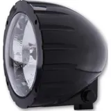 SHIN YO ABS headlight with milling, black, HS1, bottom mounting