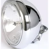 SHIN YO 7 inch HD-STYLE chrome headlight, clear glass (prism reflector), bottom mount