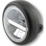 HIGHSIDER 5 3/4 Zoll LED-Scheinwerfer PECOS TYP 6 mit TFL, schwarz matt