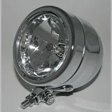 SHIN YO Chrome headlight 90mm, with lower mounting, low beam