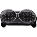 Rückleuchte Heckleuchte SHIN YO LED Rücklicht mit transparentem Glas, für: KAWASAKI ZX-6R/9R, ZR-7, div. Bj
