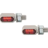 Lampe HIGHSIDER CNC LED Rück-, Bremslicht, Blinker LITTLE BRONX, silber, getönt, E-geprüft, Paar Lampe HIGHSIDER CNC LED Rück-, Bremslicht, Blinker LITTLE BRONX, silber, getönt, E-geprüft, Paar