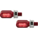 HIGHSIDER CNC LED tail-, brake light, turn signal LITTLE BRONX, red, tinted, E-approved, pair