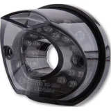 SHIN YO LED taillight MADISON, black round base plate, tinted glass