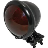 Rückleuchte Heckleuchte SHIN YO LED-Rücklicht BATES STYLE, schwarzes Gehäuse, rotes Glas