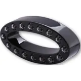 Rückleuchte Heckleuchte SHIN YO LED-Rücklicht MEMPHIS, schwarzes Gehäuse, oval