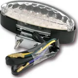 Rückleuchte Heckleuchte SHIN YO LED-Mini-Rücklicht transparent, auf verstellbarem Halter, schwarz