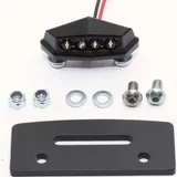 Nummernschildhalter Halteplatte mit LED Kennzeichenleuchte 256-064 HIGHSIDER