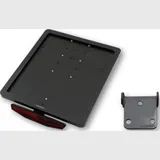 Nummernschildhalter HIGHSIDER CNC Kennzeichen Halteplatte mit Uni- Halter Typ 3, schwarz eloxiert Nummernschildhalter HIGHSIDER CNC Kennzeichen Halteplatte mit Uni- Halter Typ 3, schwarz eloxiert