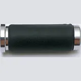 Motorradgriff Lenkergriffe Chrom/Leder