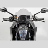 Windschild MRA Racingscheibe NRM, für: KTM 1290 Super Duke R, 13-16, schwarz