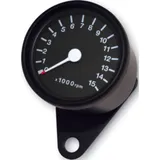 Rev counter 15.000 rpm, í˜ 60 mm, black/black