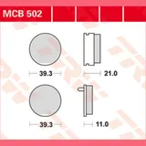 TRW Lucas Brake pad MCB502